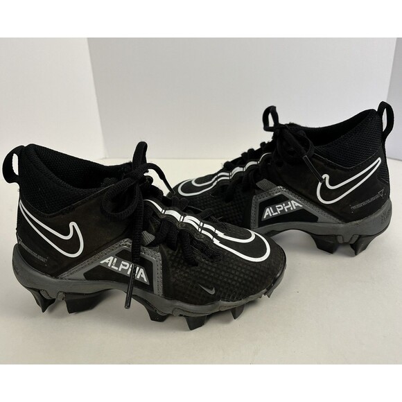 Nike Football Cleats Alpha Menace 3 Shark Youth Kids Size 11C Black - Picture 5 of 9